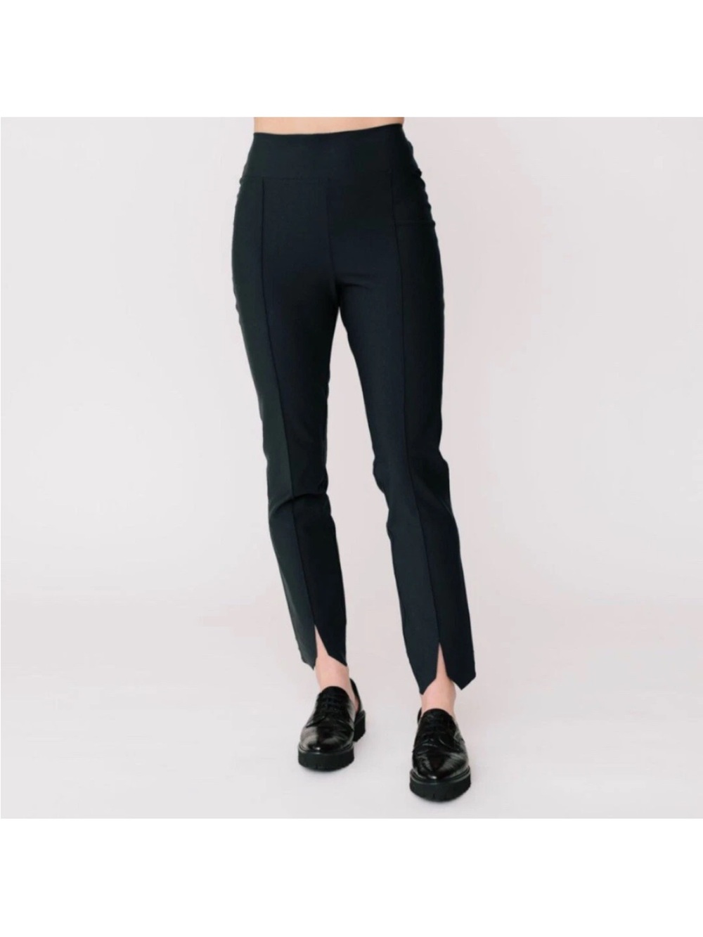 Epoque Evolution Jet Set Trouser Split Front Wrinkle Resistant Black Size 8